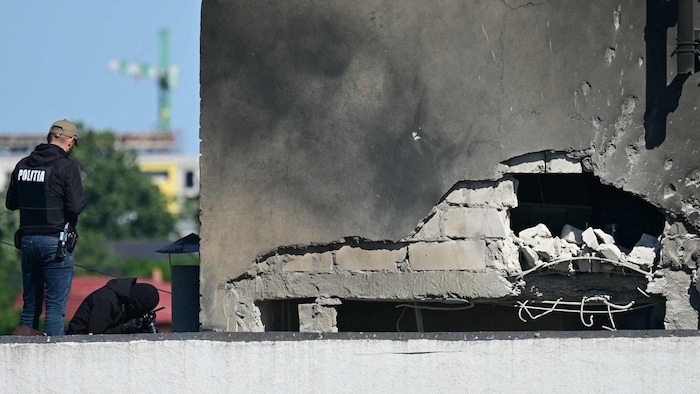 Eine russische Drohne hat in der rumänischen Stadt Galați nahe der Grenze zur Ukraine ein ...