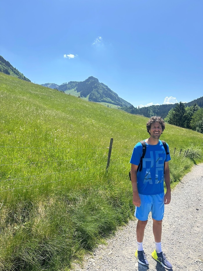 Robin Haase nutzte das herrliche Sommerwetter für eine ausgiebige Wanderung im Ländle.