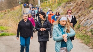 Die Teilnehmer haben Spaß an der Aktion