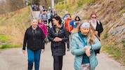 Die Teilnehmer haben Spaß an der Aktion