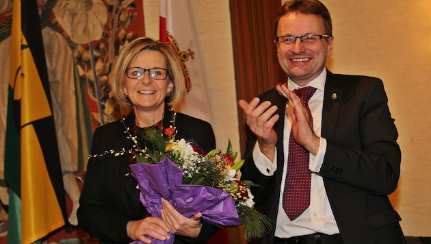 Ines Schiller löste im Jänner 2020 ihren Lebensgefährten Hannes Heide als Stadchefin ab.