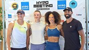 Simon Ehammer, Sofie Dokter, Taliyah Brooks und Damian Warner (v. l.) fiebern dem 51. HYPO ...