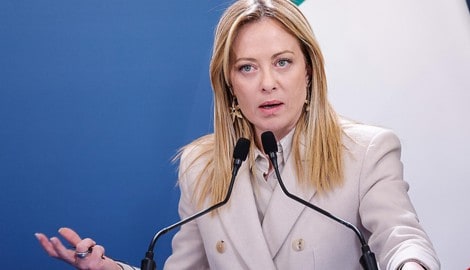 Italiens Premierministerin Giorgia Meloni beobachtet die Ebola-Situation in Zentralafrika mit ...