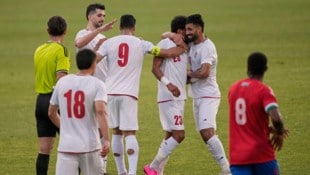 Große Freude bei den am Ende siegreichen Iranern