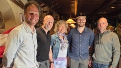 Bernhard Gruber, Kurt Engl, Petra Kronberger, Stefan Rieser und Hans Grugger (von links).