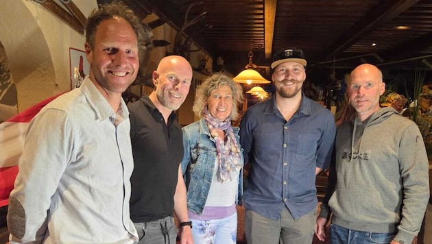 Bernhard Gruber, Kurt Engl, Petra Kronberger, Stefan Rieser und Hans Grugger (von links).
