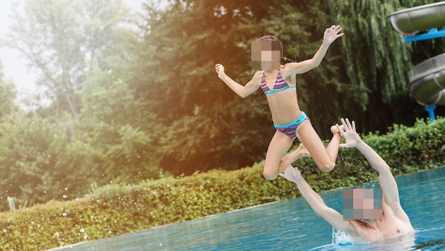 Die Badegäste im Freibad Eggenburg mussten evakuiert werden.