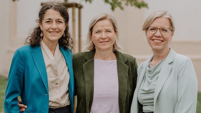 Steirisches Grünen-Trio: Sandra Krautwaschl, Judith Schwentner und Leonore Gewessler (von links)
