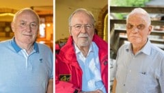 Sanitäter Herbert Janisch (links), Notarzt Drago Dacar (Mitte) und Pilot Ernst Himmelbauer haben ...