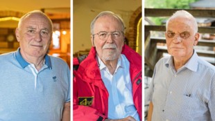 Sanitäter Herbert Janisch (links), Notarzt Drago Dacar (Mitte) und Pilot Ernst Himmelbauer haben ...