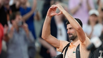 Novak Djokovic beim Verlassen des Courts