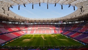 Die Puskas Arena in Budapest: Hier findet heute Abend das Champions-League-Finale statt.