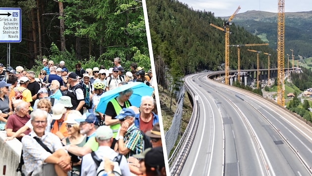 Since the start of the total blockade at the Brenner Pass, traffic conditions have been ...
