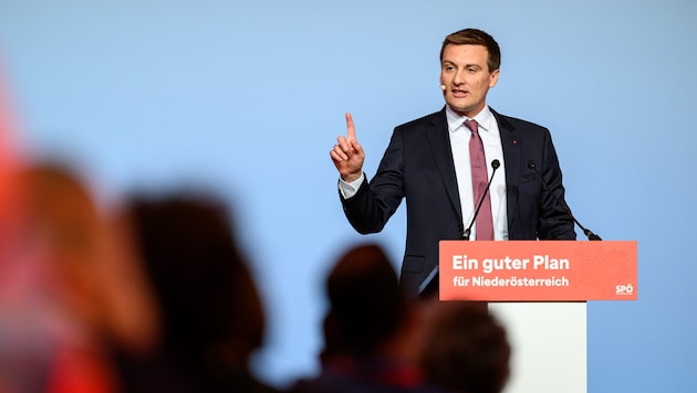 Sven Hergovich hielt eine emotionale Rede für die Sozialdemokratie.
