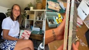 Sabrina Felsberger fertigt unter dem Namen „Musterium“ individuelle Notizbücher und Kalender in ...