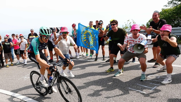 Felix Gall ist beim Giro nicht zu stoppen. Die Fans lieben ihn.