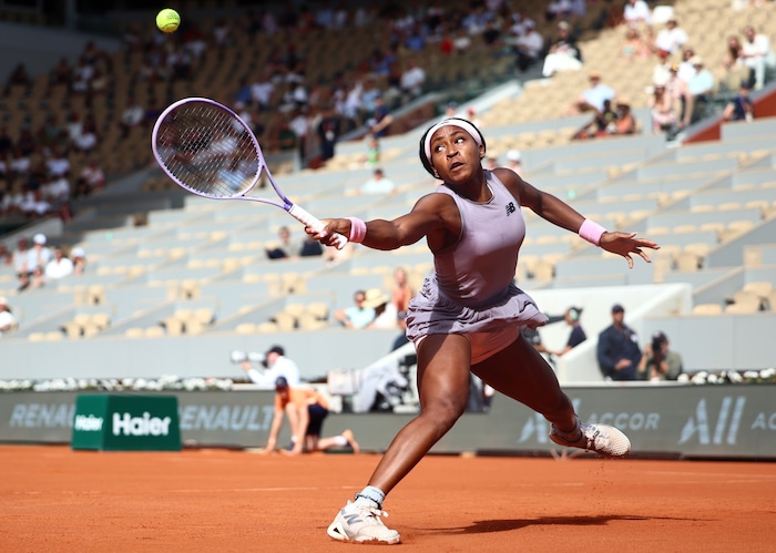 Coco Gauff was forced to concede defeat.