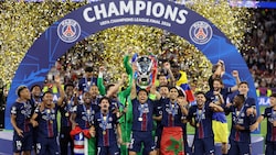 Riesengroßer Jubel bei PSG: Die Franzosen holen erneut die begehrte Champions-League-Trophäe.
