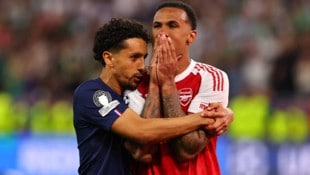Ein toller Sportsmann: Marquinhos (li.) tröstet Gabriel.