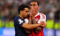 Ein toller Sportsmann: Marquinhos (li.) tröstet Gabriel.