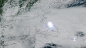 Der Meteor explodierte am über dem Nordosten von Massachusetts und dem Südosten von New ...