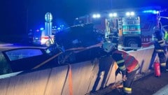 Die Unfallstelle auf der B75