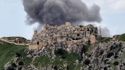 Die Kreuzritterfestung Beaufort, die israelische Soldaten eingenommen haben, liegt in der Nähe ...