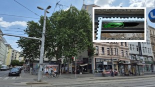 Die Polizei stellte nach der Gewalttat in der Taborstraße ein Klappmesser sicher.