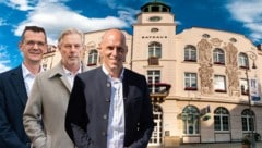 Peter Teix (ÖVP), Günther Kautz (SPÖ) und Helmut Fiedler(FPÖ) könnten nun um den Einzug ins ...
