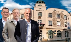 Peter Teix (ÖVP), Günther Kautz (SPÖ) und Helmut Fiedler(FPÖ) könnten nun um den Einzug ins ...