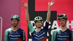 Felix Gall wurde in Rom als Giro-Zweiter geehrt.