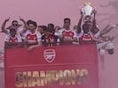 Der Jubel-Korso der Arsenal-Kicker
