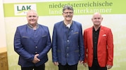 Herbert Kammerhofer (FPÖ), Andreas Freistetter (ÖVP) und Karl Orthaber (SPÖ) .