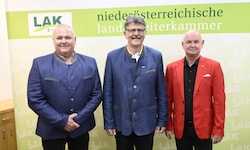 Herbert Kammerhofer (FPÖ), Andreas Freistetter (ÖVP) und Karl Orthaber (SPÖ) .