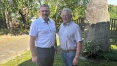 Waidhofens Lagerhaus- Obmann Albin Haidl (li.) und Hermann Lauter sprechen sich klar für die ...