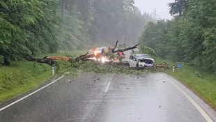 Die Gewitterfront sorgte für zahlreiche Schäden in ganz Österreich.