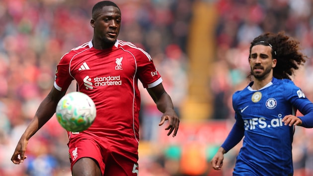 Ibrahima Konate (li.) verlässt den FC Liverpool.