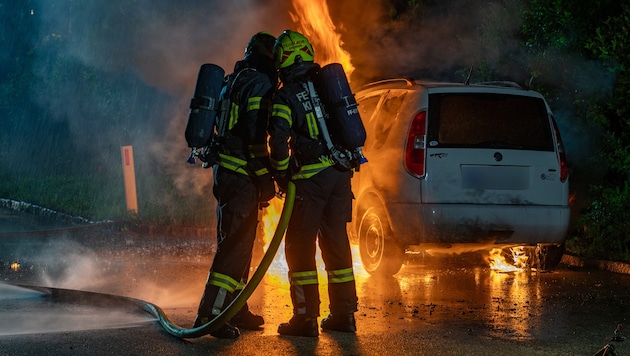 Die Feuerwehr konnte die Flammen löschen.