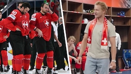 Marco Odermatt (re.) hatte vor dem Spiel noch in der Kabine vorbeigeschaut. Am Ende gab‘s ...
