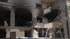 Wohnhaus nach einem israelischen Luftangriff auf einen Vorort Beiruts