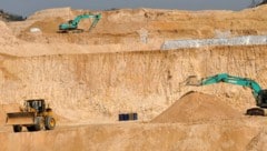 Eine Seltene-Erde-Mine in Ganxian