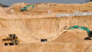 Eine Seltene-Erde-Mine in Ganxian