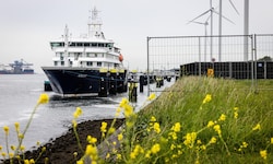 Das Schiff wurde tagelang in Rotterdamm gereinigt.
