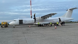 Seit Ende März verkehrt diese Propeller-Maschine zwischen Frankfurt und Linz.
