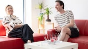 Elke Maurer und Michael Kerschenbauer von Jugend am Werk Steiermark in der neuen Anlaufstelle