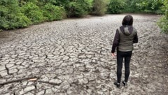 Die Mattig ist zwischen Mattighofen und Helpfau-Uttendorf derzeit völlig ausgetrocknet.