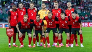 Mit dieser Elf startete Österreich gegen Tunesien in den letzten WM-Test.