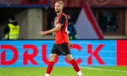 Konrad Laimer wurde im Testspiel mit Glatt-Rot vom Feld gestellt.