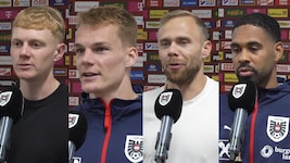 Nicolas Seiwald, Philipp Lienhart, Alexander Schlager und Phillipp Mwene (v.l.n.r.)
