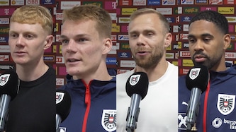 Nicolas Seiwald, Philipp Lienhart, Alexander Schlager und Phillipp Mwene (v.l.n.r.)